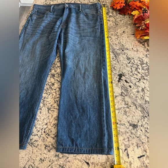 Vintage Levi’s 569 Men’s 36x26 Inseam Loose Straight Leg Dark Wash Denim Jeans - Picture 13 of 16